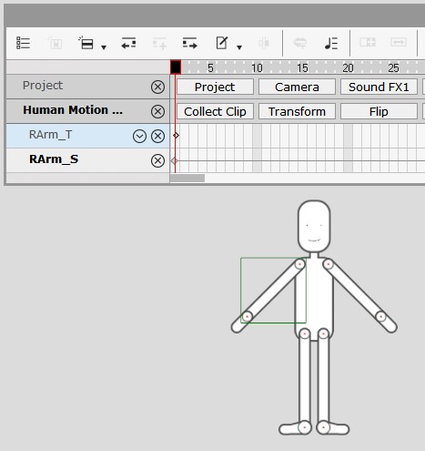 extent time line in crazytalk 7 pro